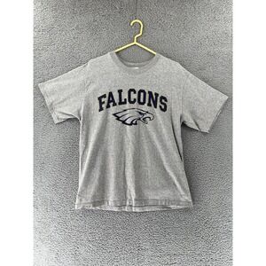 Vintage FALCONS T-Shirt Mens Size Large Gray‎ Cotton Exchange Made in USA READ